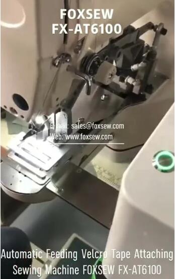 Automatic Velcro Cutting Feeding and Attaching Sewing Machine