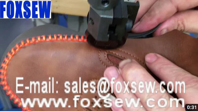 Tubular Closed and Open Moccasins Stitching Machine