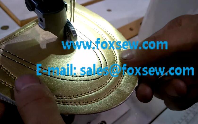 Double Needle Roller Feed Post Bed Sewing Machine with Automatic Thread Trimmer