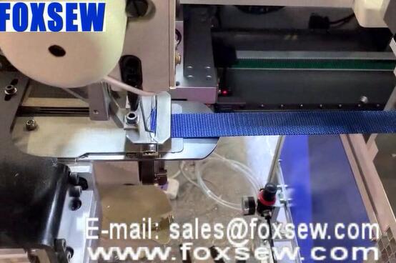 Automatic Cutting Belt Strap Bartacking Sewing Machine