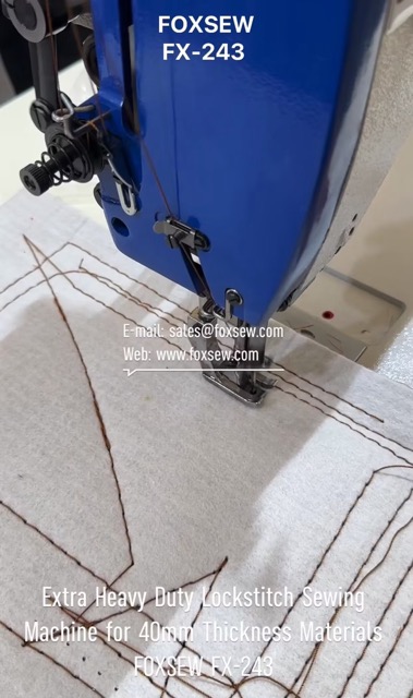 Extra Heavy Duty Lockstitch Sewing Machine for 40mm Thickness Material