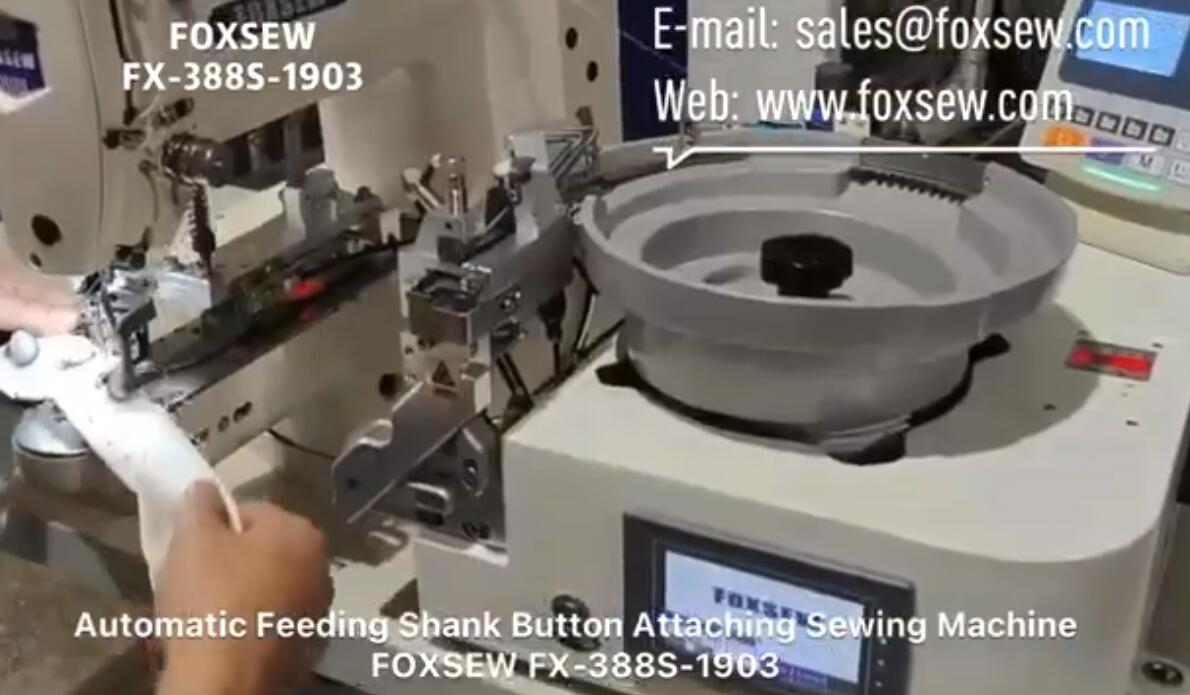Automatic Feeding Shank Button Attaching Machine