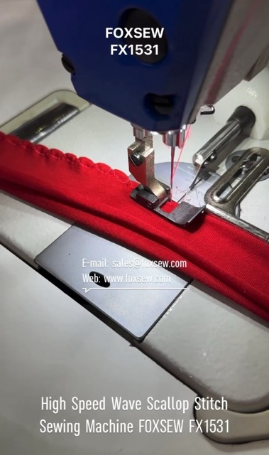 High Speed Wave Edge Scallop Stitch Sewing Machine