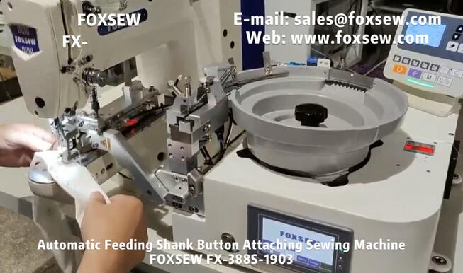 Auto-Feeding Shank Button Attaching Sewing Machine 