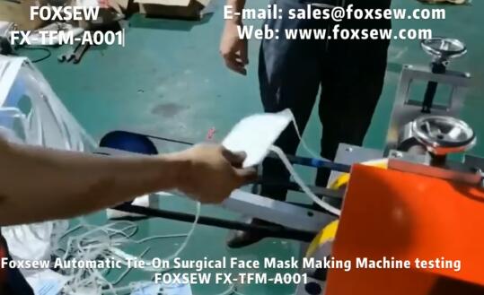 Automatic Tie-On Surgical Mask Making Machine