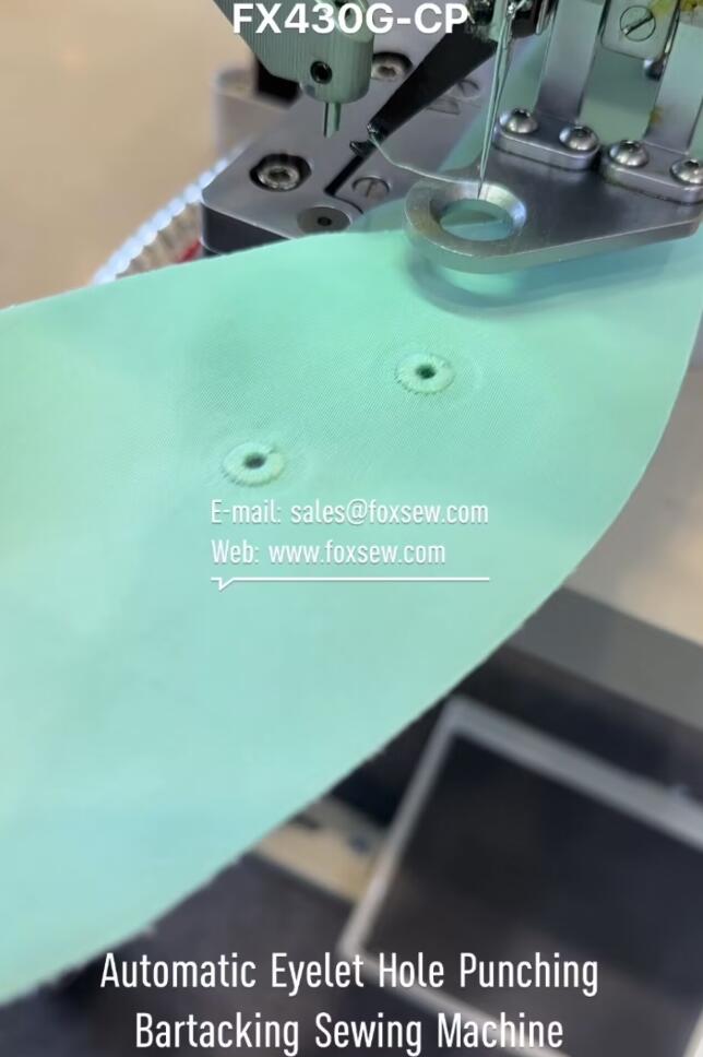 Automatic Eyelet Hole Punching Bartacking Sewing Machine