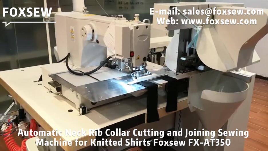 Automatic Rib Knit Cutting and Joining Sewing Machine Unit