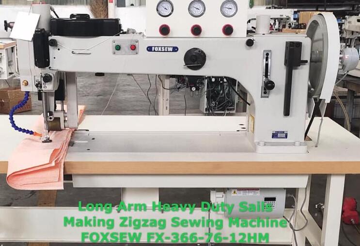 FOXSEW FX-366-76-12HM Long Arm Sails Zigzag Sewing Machine