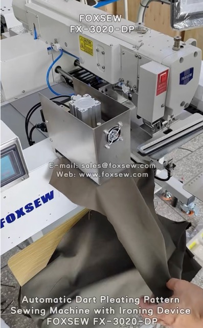 Automatic Dart Pleating Pattern Sewing Machine with Ironing Device FOXSEW FX-3020-DP