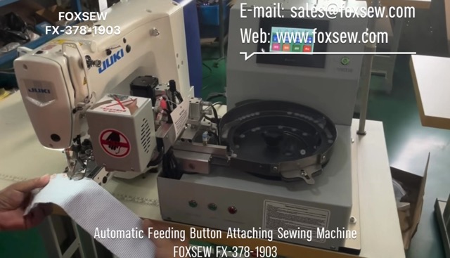 Automatic Feeding Button Attaching Sewing Machine