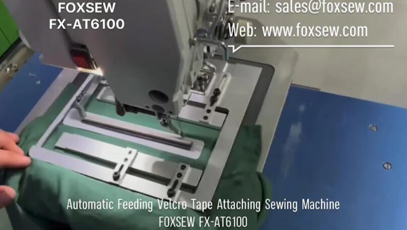 Automatic Velcro Feeding and Attaching Pattern Sewing Machine