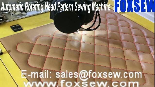 Automatic Leather Upholstery Pattern Sewing Machine