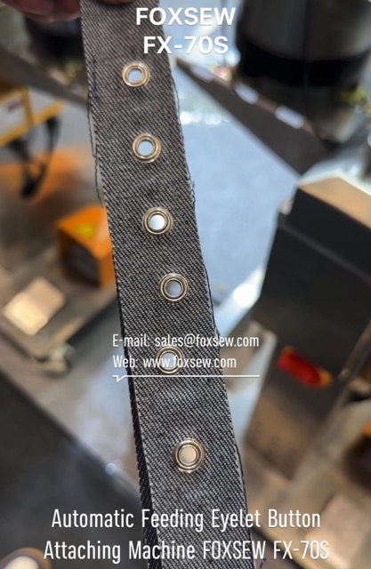 Automatic Feeding Eyelet Button Attaching Machine