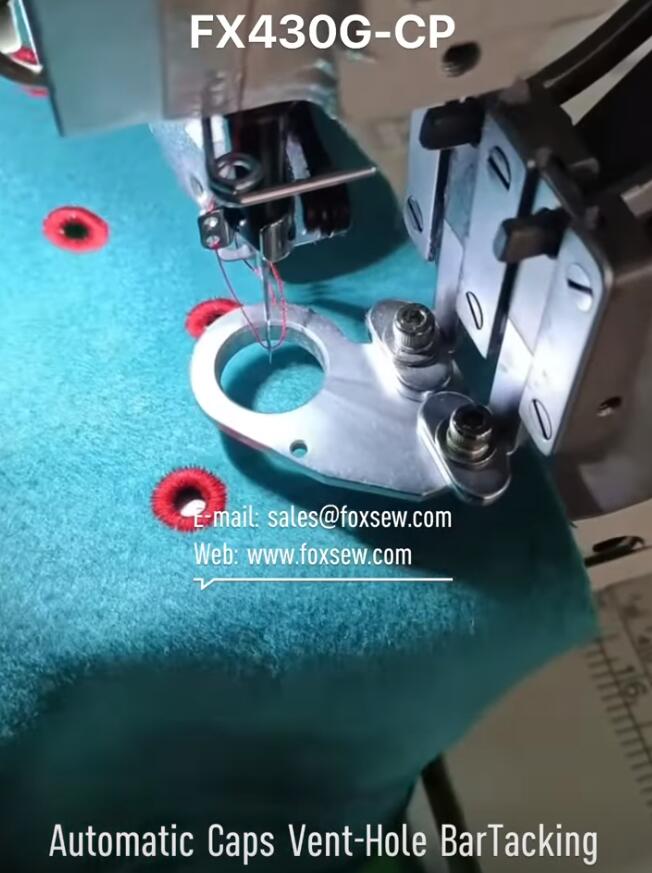 Automatic Hole Punching Bar Tacking Sewing Machine