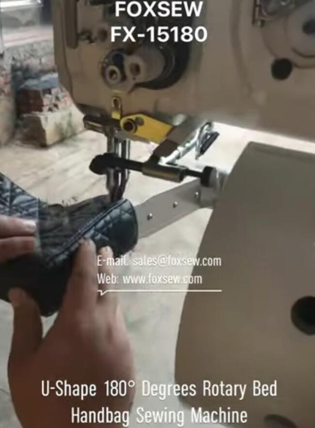 U-Shape 180 Degrees Rotary Arm Handbag Sewing Machine