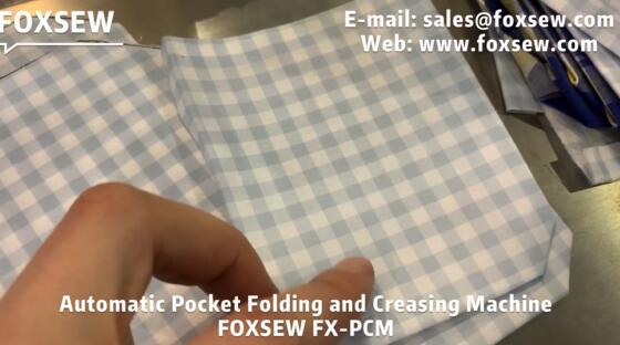 Automatic Pocket Folding and Creasing Machine for Shirts