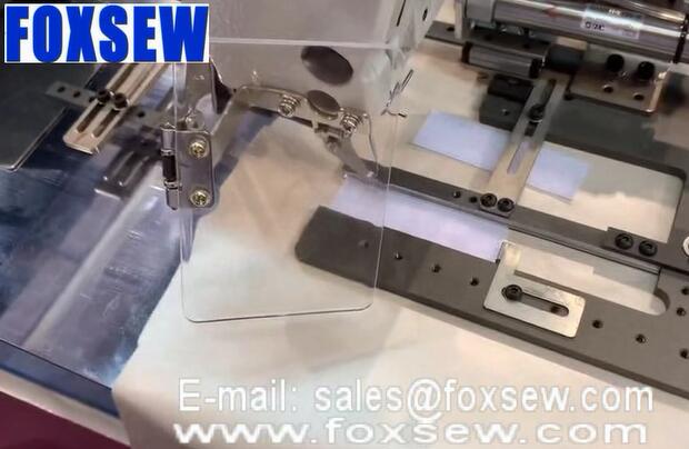 Automatic Feeding Velcro Attaching Sewing Machine