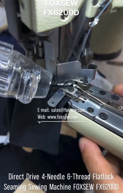 Direct Drive 4-Needle 6-Thread Flat Seaming Sewing Machine