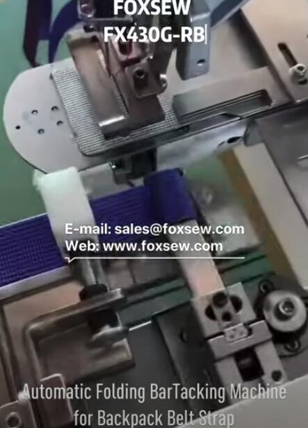 Automatic Belt Strap Folding BarTacking Sewing Machine