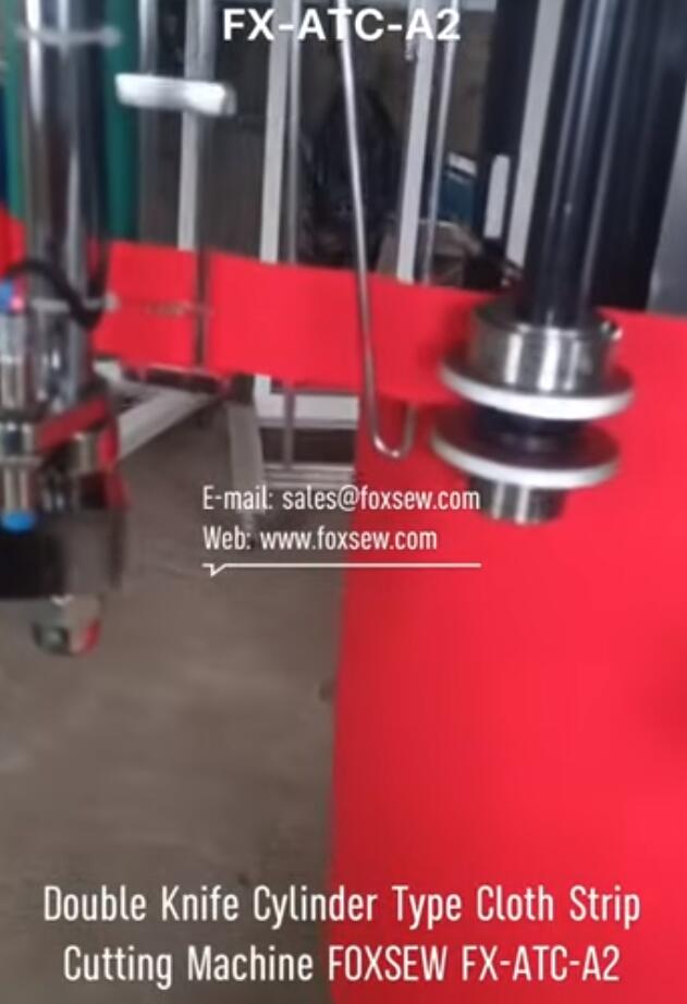 Cylinder Type Cloth Strip Cutting Machine with Double Knife