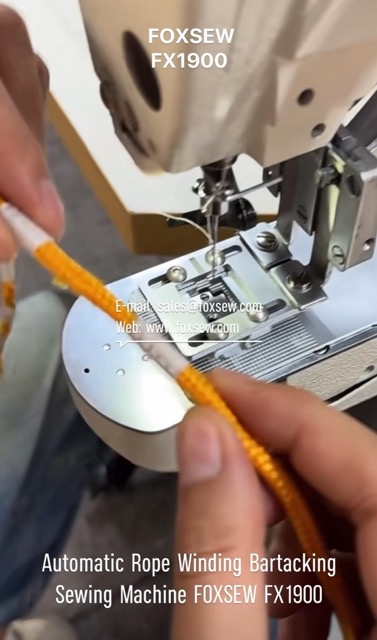 Automatic Rope Thread Winding Bartacking Sewing Machine