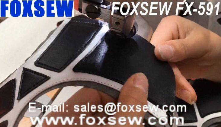 Automatic Post Bed Sewing Machine for Shoes Upper