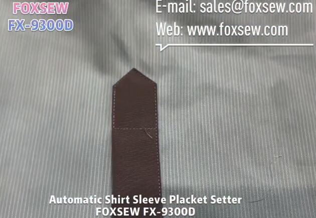 Fully Automatic Shirt Sleeve Placket Setter