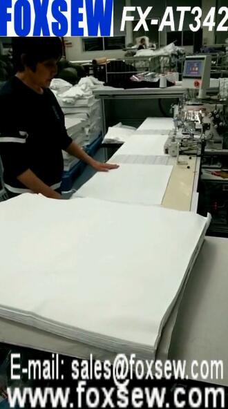 Automatic Flatbed Bottom Hemmer for Shirts and Sleeves