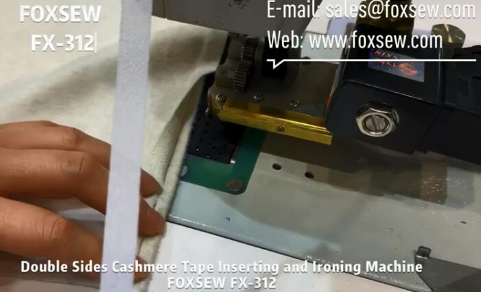 Double Side Cashmere Tape Inserting and Ironing Machine