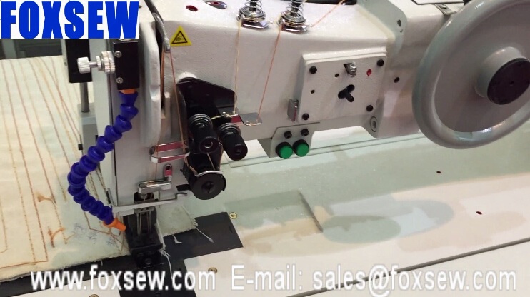 Long Arm Extra Heavy Duty Compound Feed Lockstitch Sewing Machine Thick Thread 