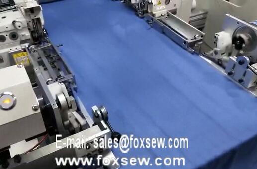 Automatic Terry Towels Longitudinal Hemming Machine