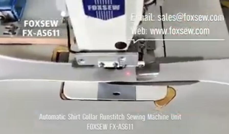 Automatic Shirt Collar Runstitich Sewing Machine Unit