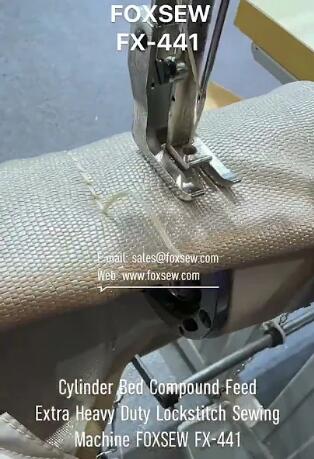 Cylinder Bed Compound Feed Extra Heavy Duty Lockstitch Sewing Machine