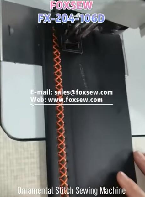 Ornamental Stitch Sewing Machine for Leather Upholstery on Sofa Furniture