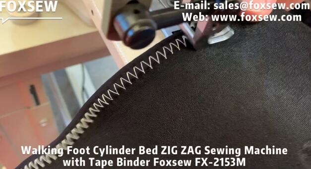 Cylinder Bed Walking Foot ZigZag Machine with Tape Binder
