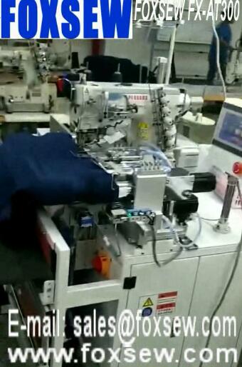 Automatic Shirts Bottom Hemming Sewing Station