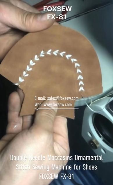 Double Needle Moccasin Ornamental Shoes Sewing Machine