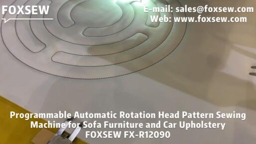 Programmable Rotating Head Pattern Machine for  Sofa and Car Upholstery