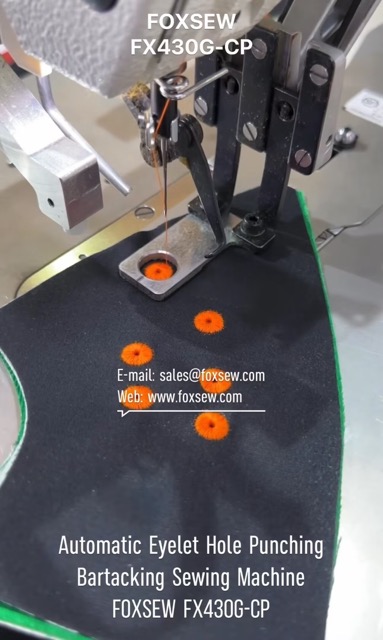 Automatic Eyelet Hole Punching Bartacking Sewing Machine