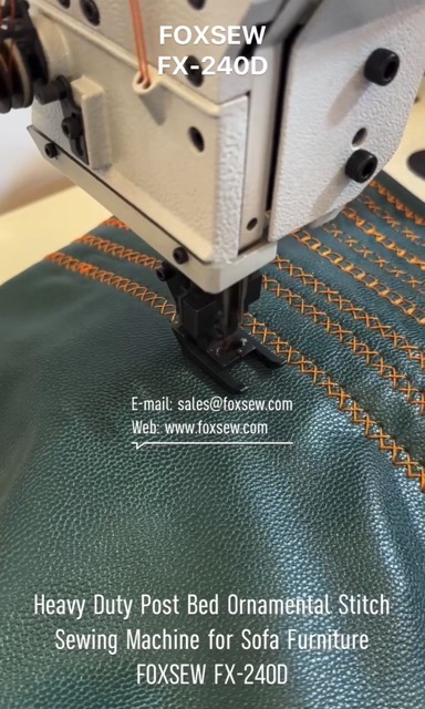 Heavy Duty Post Bed Ornamental Stitch Sewing Machine for Sofa Furniture