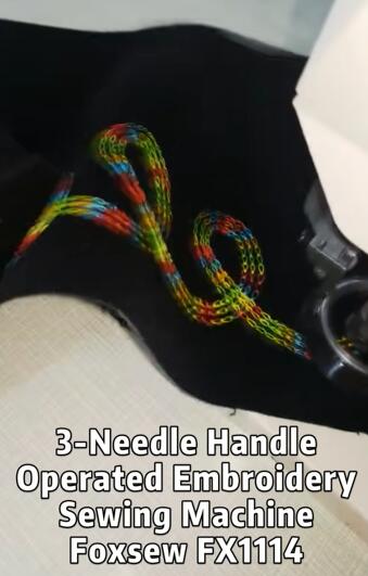 3-Needle Handle Operated Embroidery Machine