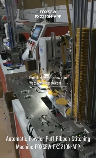 Automatic Powder Puff Ribbon Sewing Machine