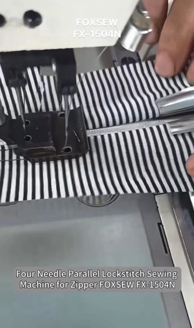 4-Needle Lockstitch Sewing Machine for Zipper Attaching