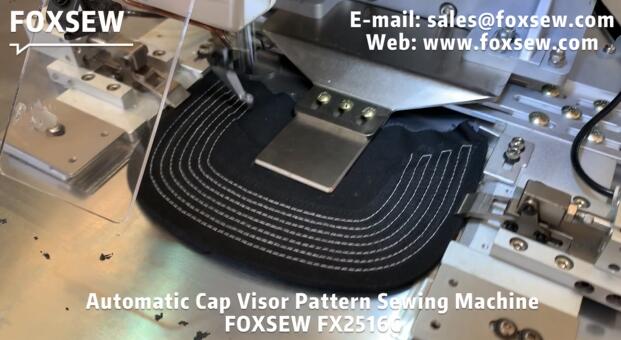 Automatic Caps Visor Pattern Sewing Machine