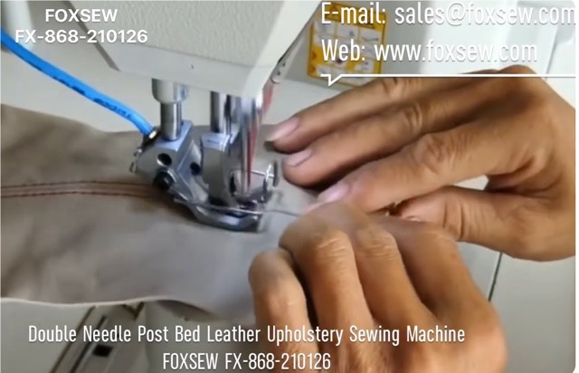 Double Needle Post Bed Leather Upholstery Sewing Machine