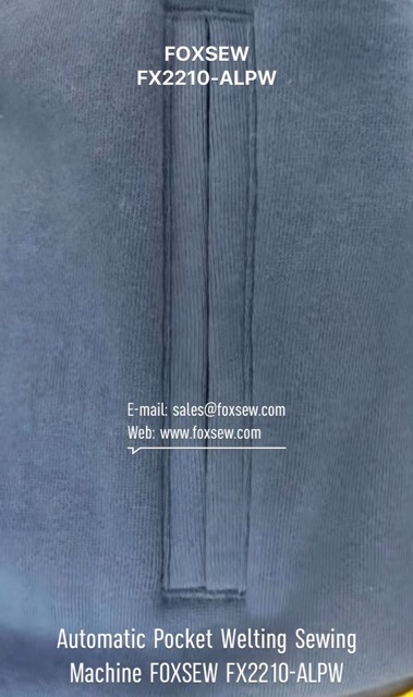 Fully Automatic Pocket Welting Machine