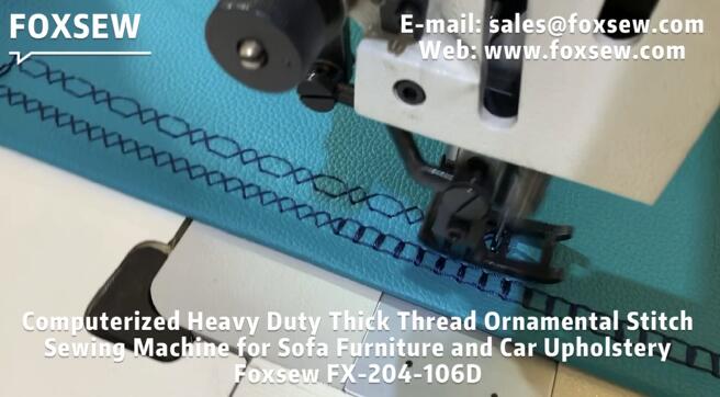 Ornamental Stitch Sewing Machine for Sofa and Leather Upholstery