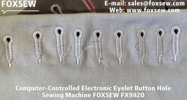 Computer-Controlled Electronic Eyelet Buttonhole Machine