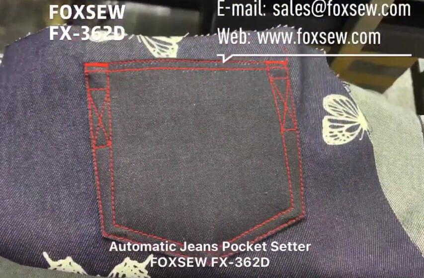 Automatic Jeans Pocket Attaching Sewing Machine