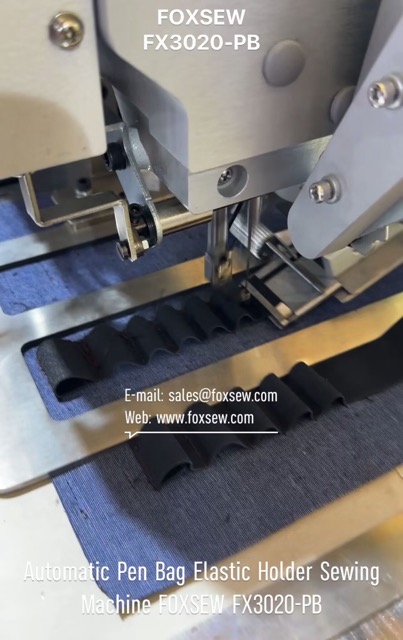 Automatic Pen Bag Elastic Holder Sewing Machine